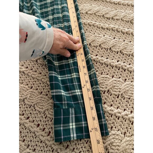 Izod Saltwater Relaxed Men's 3XLT Plaid Button Shirt Green & White - Picture 13 of 13